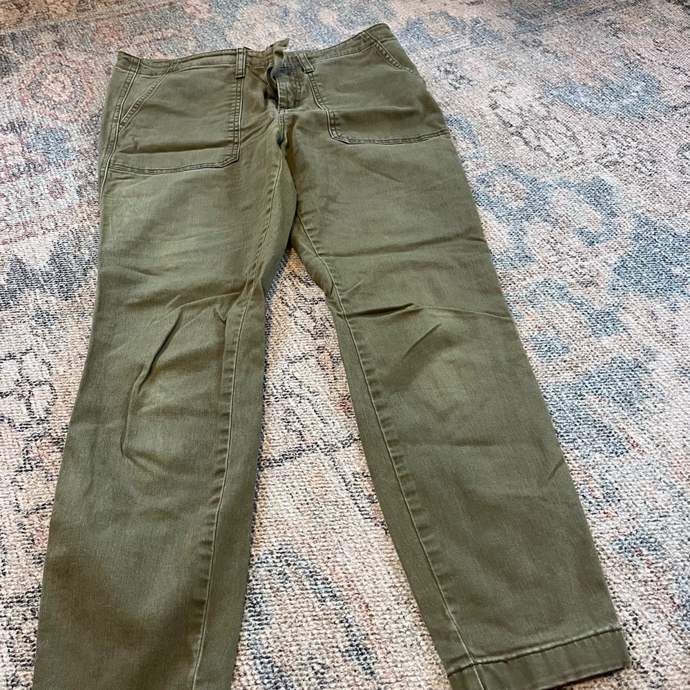 J. Crew Stretch Olive Trousers